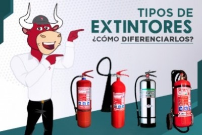 Tipos de extintores: ¿Cómo diferenciarlos? 